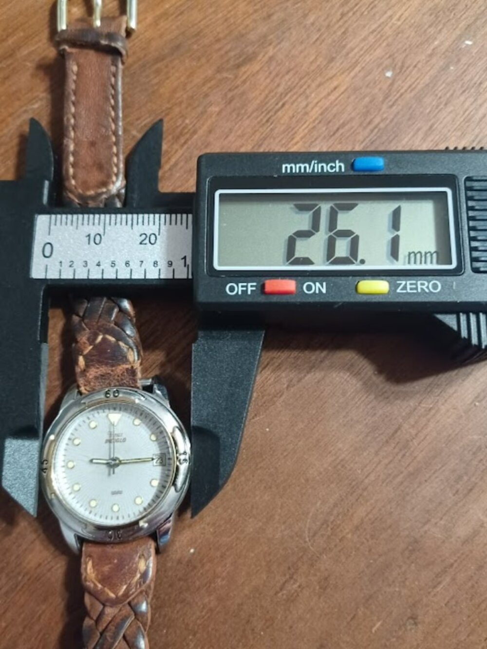 Vintage Ladies TIMEX INDIGLO Watch with Brown Leather Band - WORKS! - Picture 8 of 8
